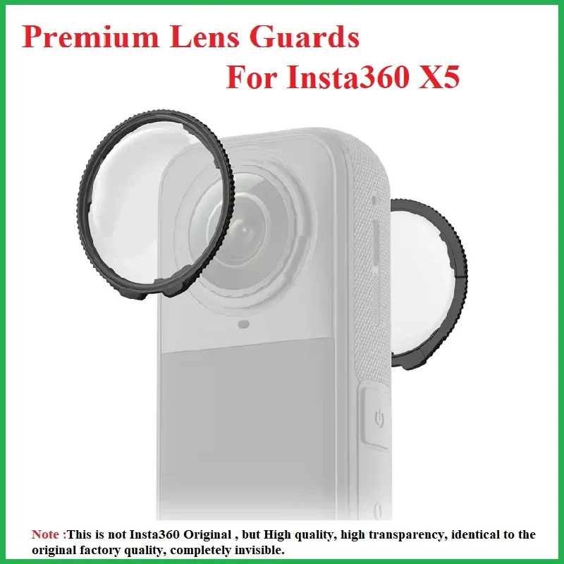 CYNOVA 2025 NEW Glass Material Premium Lens Guards Protector Silicone Case Screen Mini Case For Insta 360 X 5 Accessories