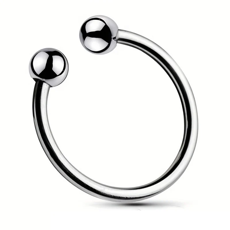 6 Sizes Metal Cock Ring Penis Erection Stainless Steel Penis Ring Glans Stimulating Cockrings Delay Ejaculating Sex Toys For Men