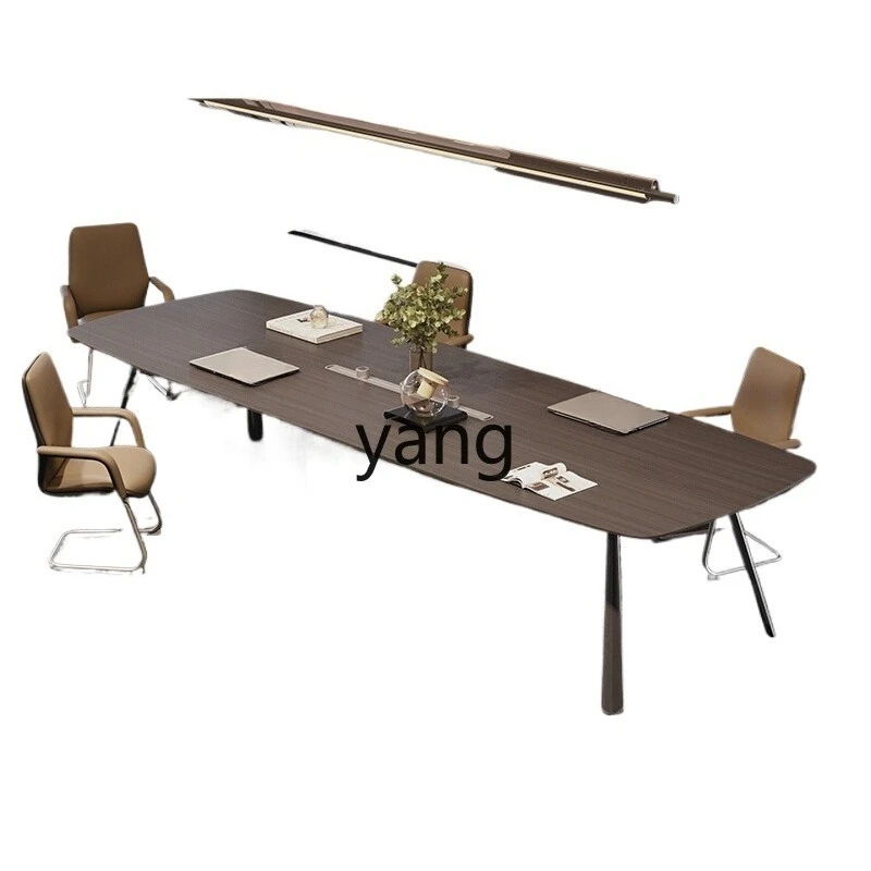 

YJQ business negotiation, large and small meeting, advanced sense, simple modern conference room table and chair combination