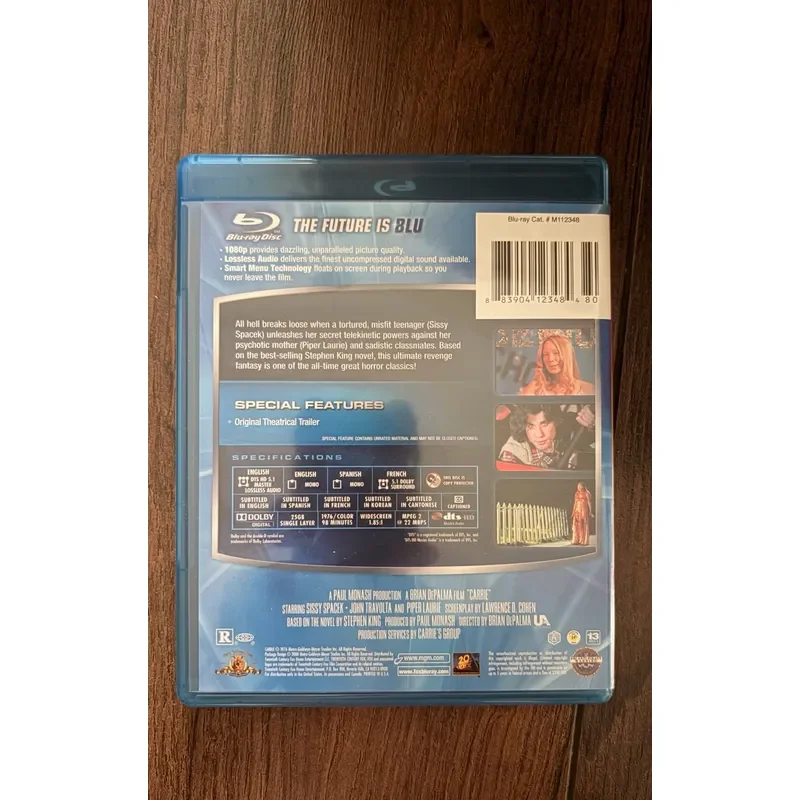 Carrie the Witch Genuine Blu-ray Disc Original High Definition Movie Collection