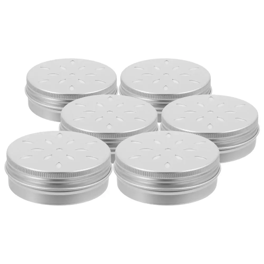 6pcs Hollow Thread Aluminum Box 60Ml Portable For Cosmetics Skincare Medicine Scent Training Tools Dog Nose Work - view 5