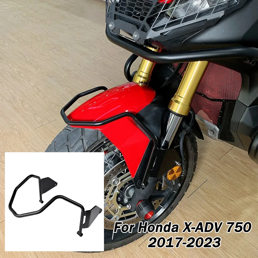 

For Honda X-ADV XADV750 X ADV 750 2017-2023 2019 Motorcycle Front wheel Cover Bumper Steel XADV 750 Wheel Guard Protector Black