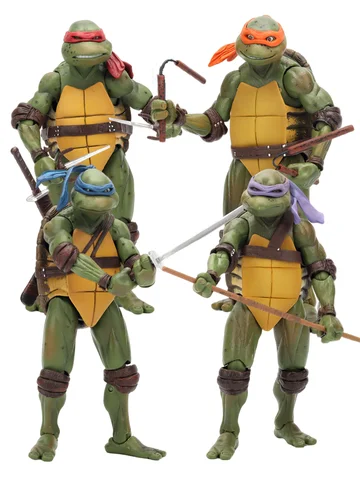 NECA Teenage Mutant Ninja Turtles TMNT Leonardo Raphael Donatello Action Figure Model Turtle Ninja Movie Anime KidsToy Doll Gift