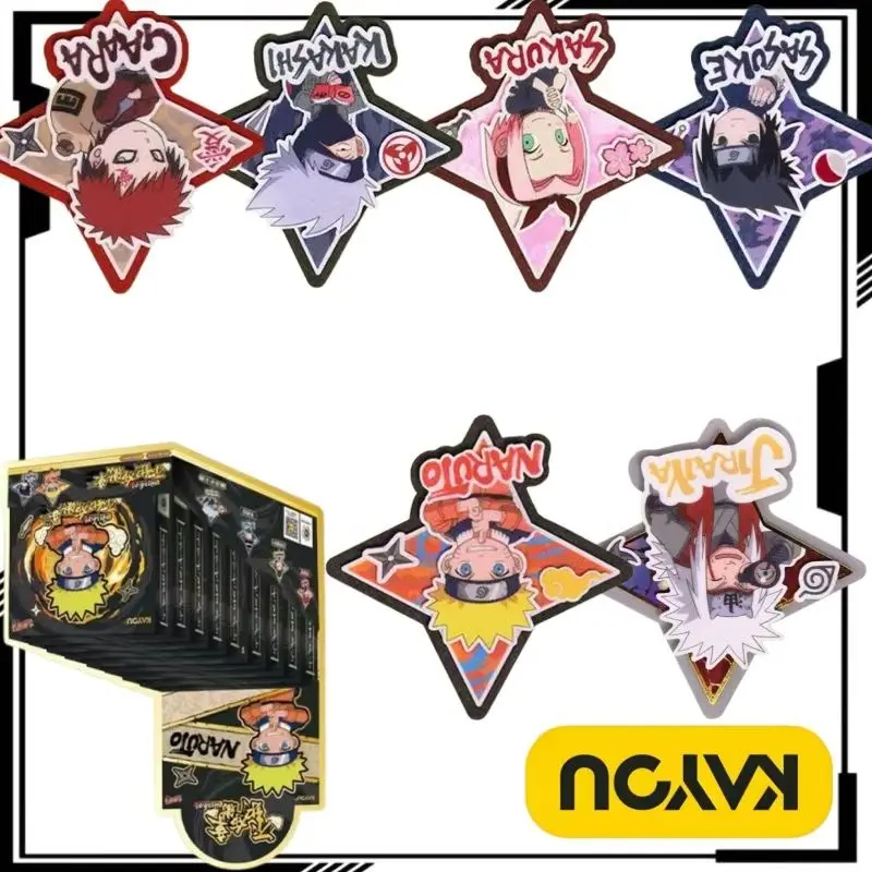 

KAYOU Official NARUTO Shonen Series Non-Woven Badge Cartoon Naruto Uzumaki Badge Decoration Anime Merchandise Trendy Toys