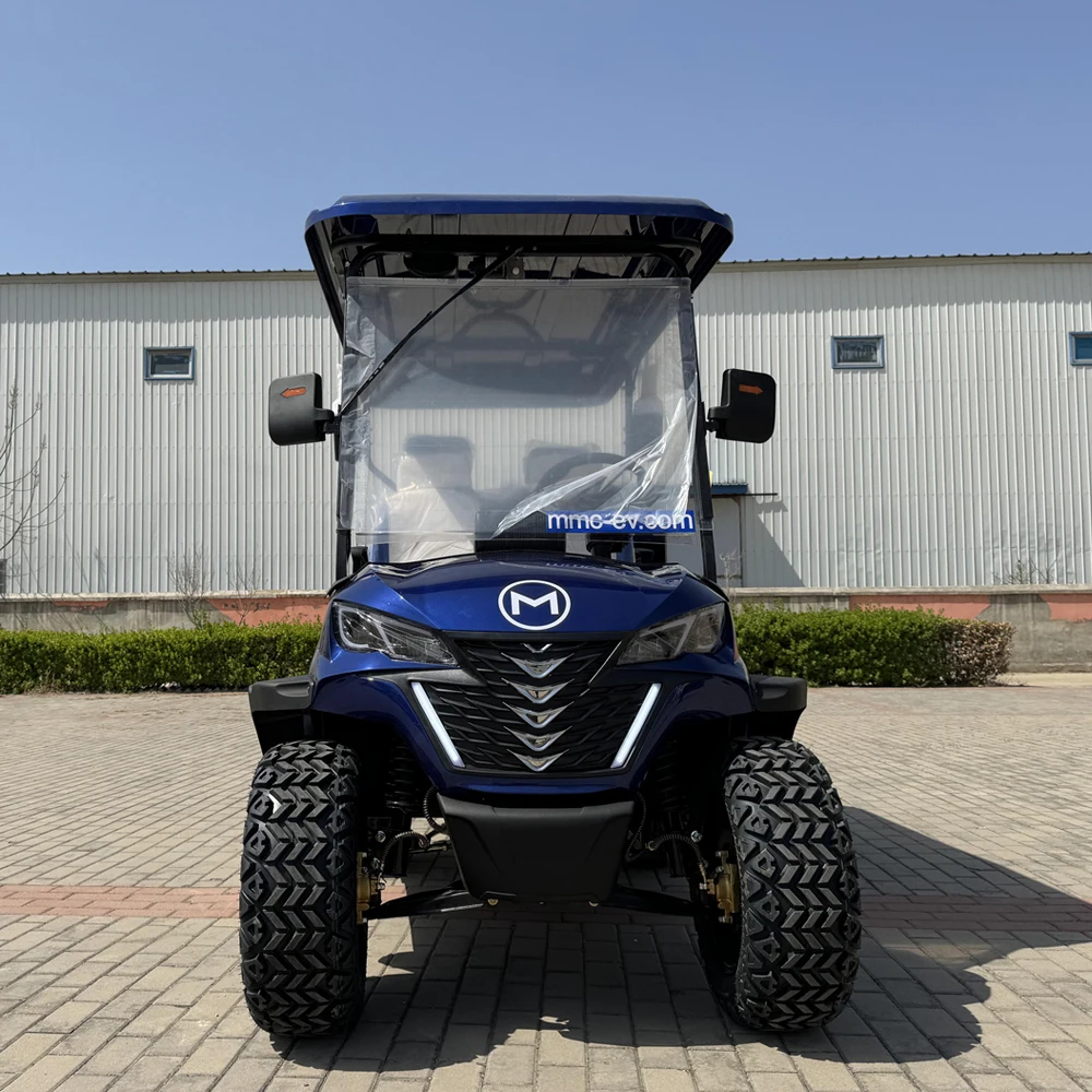 2024 Factory Exclusive Partner 72V Electric Lithium Hunting Golf Car 400W Waterproof Speaker 4 6 Seater Solar Electric Golf Cart