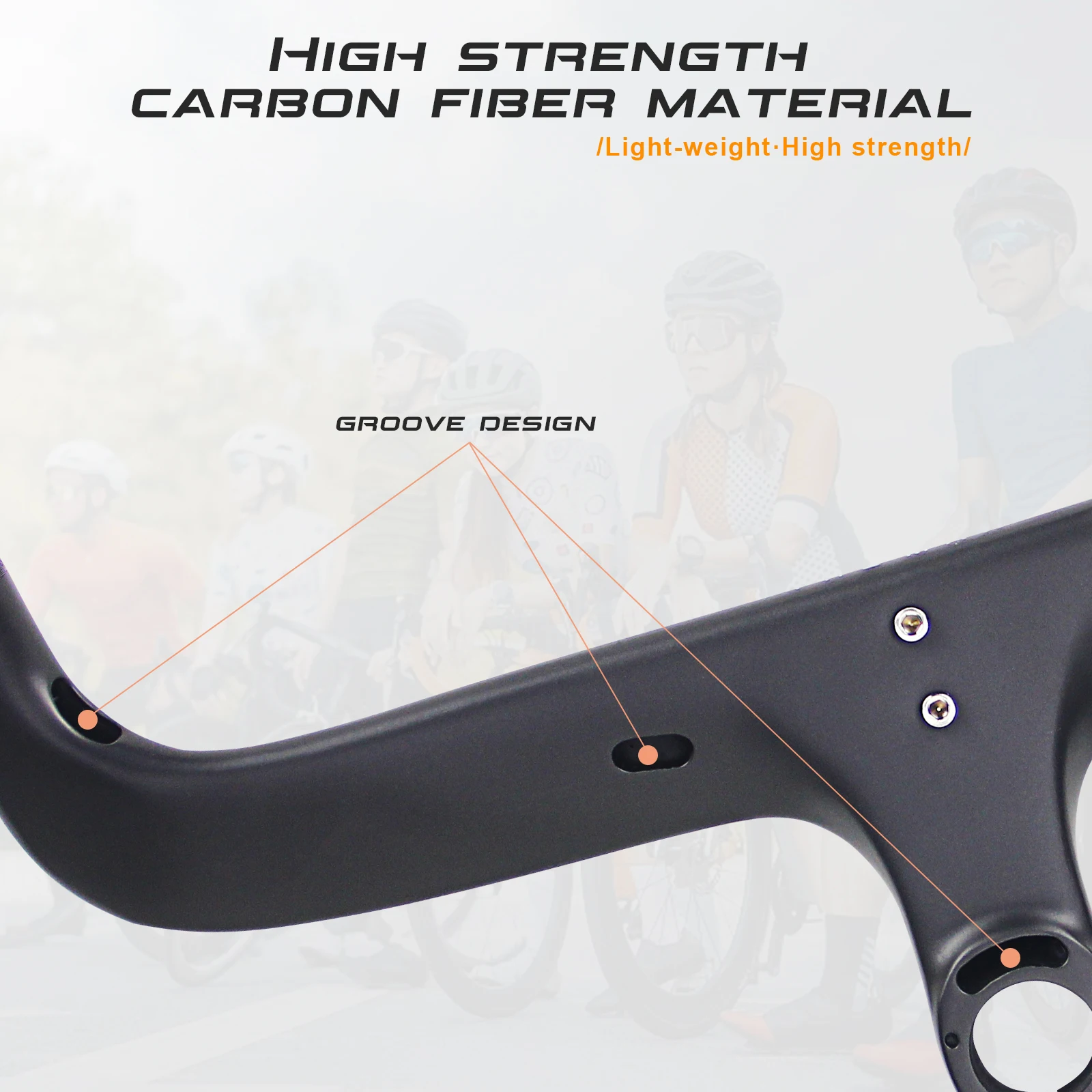 Integrated Carbon Road Handlebar,Alfa Pasca,1-1/8\