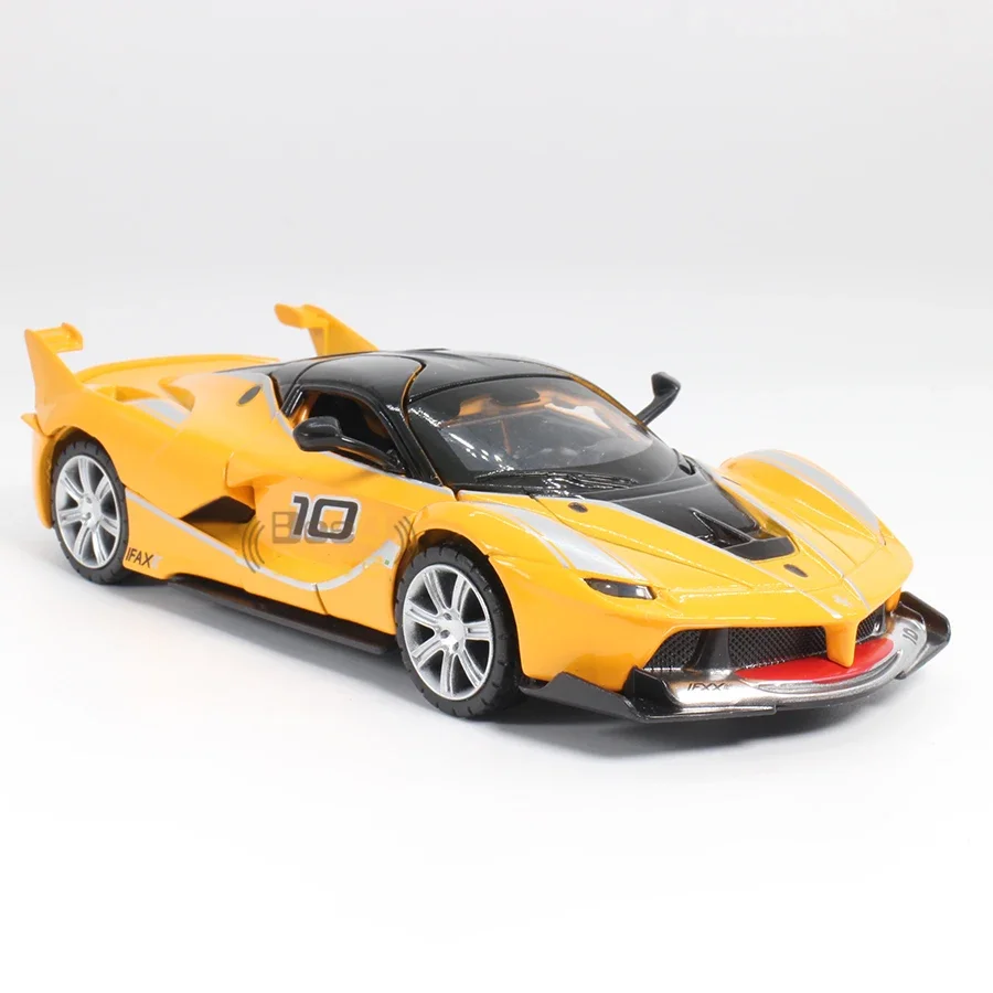 1:32 Ferrari FXX Sports Car Alloy Simulation Force Control Model Door Sound Light Toy Gift Collection Birthday Gift A146