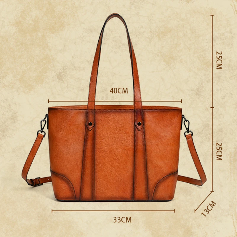 MOTAORA-Bolsa de Ombro de Couro Genuíno Vintage para Mulheres, Bolsa Tote do Couro, Grande Capacidade, Bolsas Crossbody Femininas, Luxo, Novo, 2022