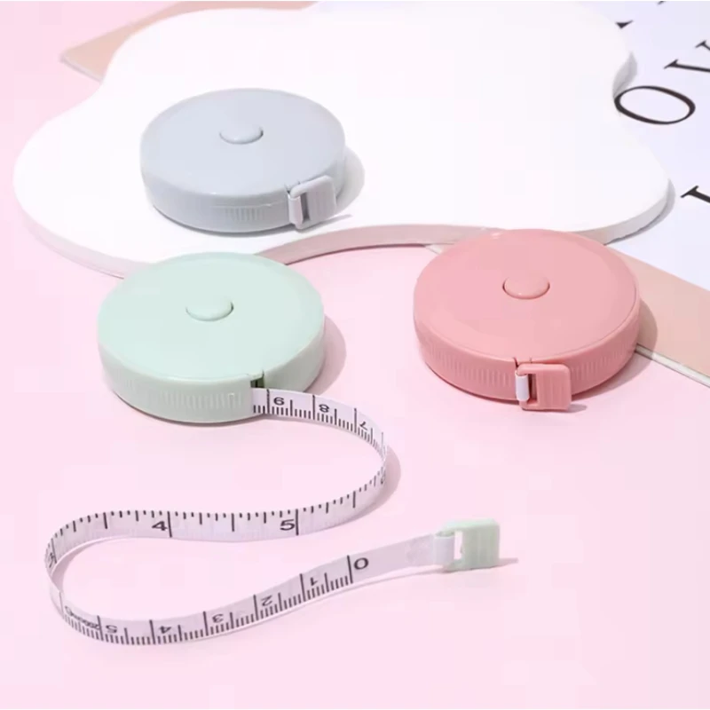 Mini Retractable Soft Tape Measure (1.5M) Multi-Function Home Measuring Tape for Body (Waist/Bust) & Clothing (Cute Portable)