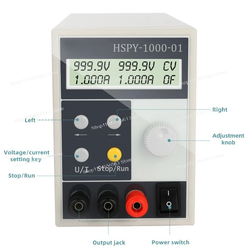 HSPY 1000V1A Programowalny stabilizowany zasilacz prądu stałego hsyp-1000-01 Źródło prądu stałego