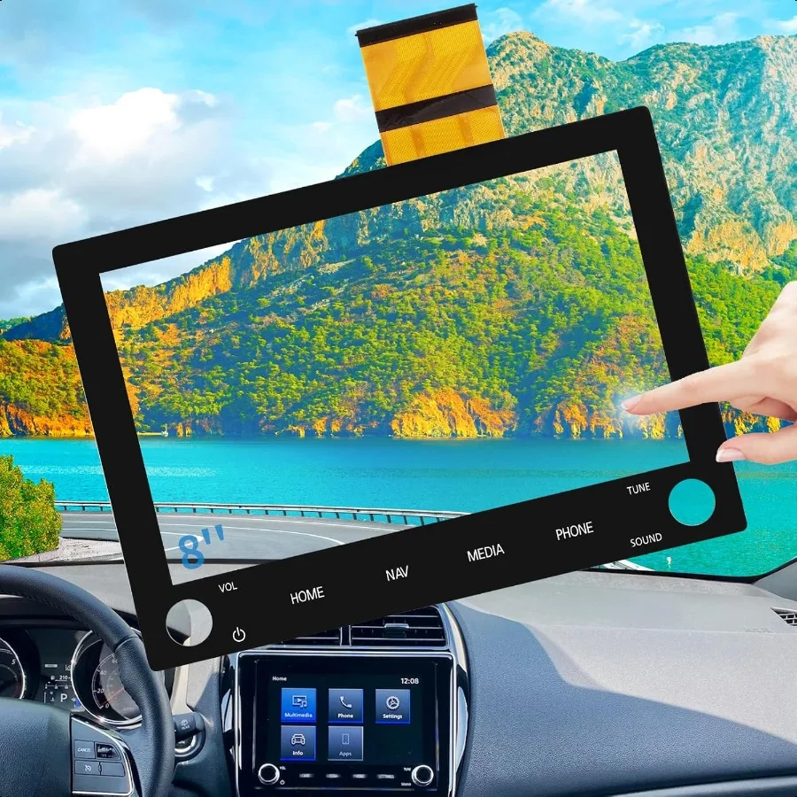 

8 Touch Screen Replacement for 2019 2020 2021 Mitsubishi Outlander Sport PHEV Limited Edition Touring SEL LE ES Radio Digitizer