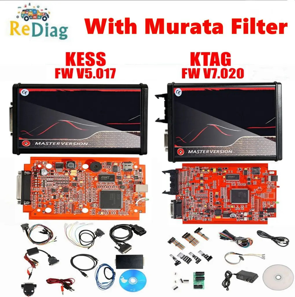 New For KTAG V7.020 For Kess V2 V5.017 With Murata FilterOBD ECU Programmer Tool Support Car Trucks Master Unlimited Online