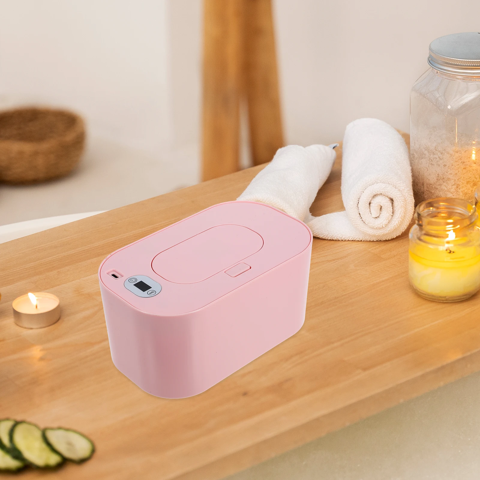 Scaldasalviette umidificate Salviette per neonati Riscaldatore Tessuto Temperatura costante Materiale ABS Basso consumo Controllo con un pulsante Caldo Confortevole Durevole