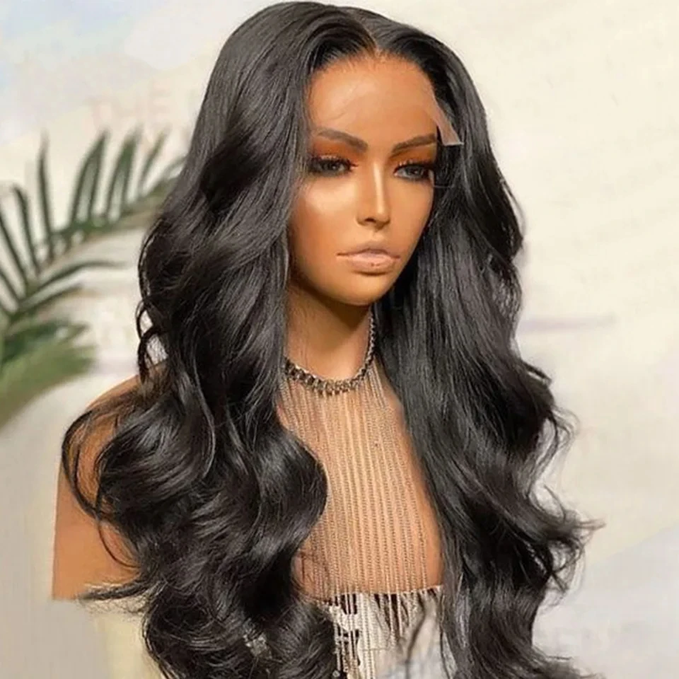 30 34 Inch 13x4 HD Transparent Body Wave Lace Frontal Human Hair Wigs 180 Density 13x6 Lace Front Wig Brazilian For Women