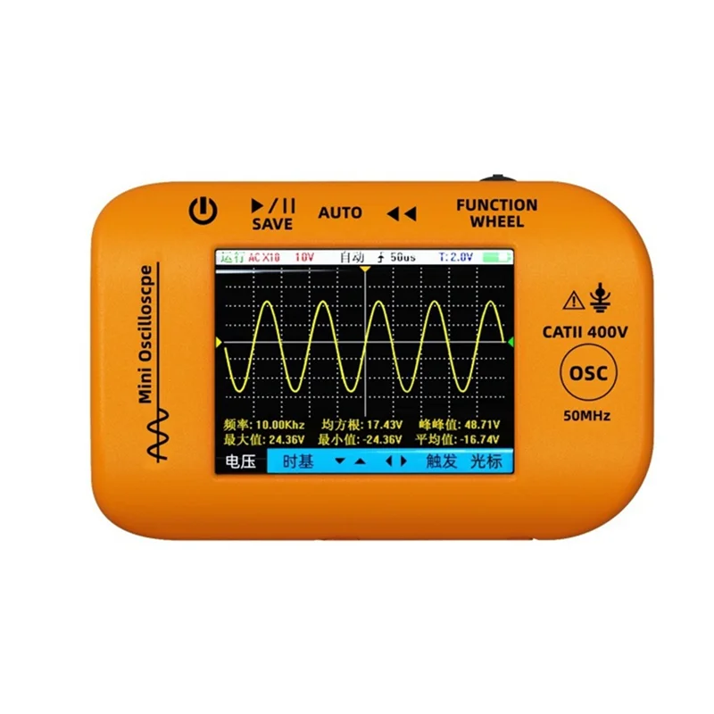 Generator sygnałów ABJI 2-w-1 OT4 Mini Przenośny Cyfrowy Oscyloskop Wielofunkcyjny Szerokość Pasma 50Mhz 200Msa/S
