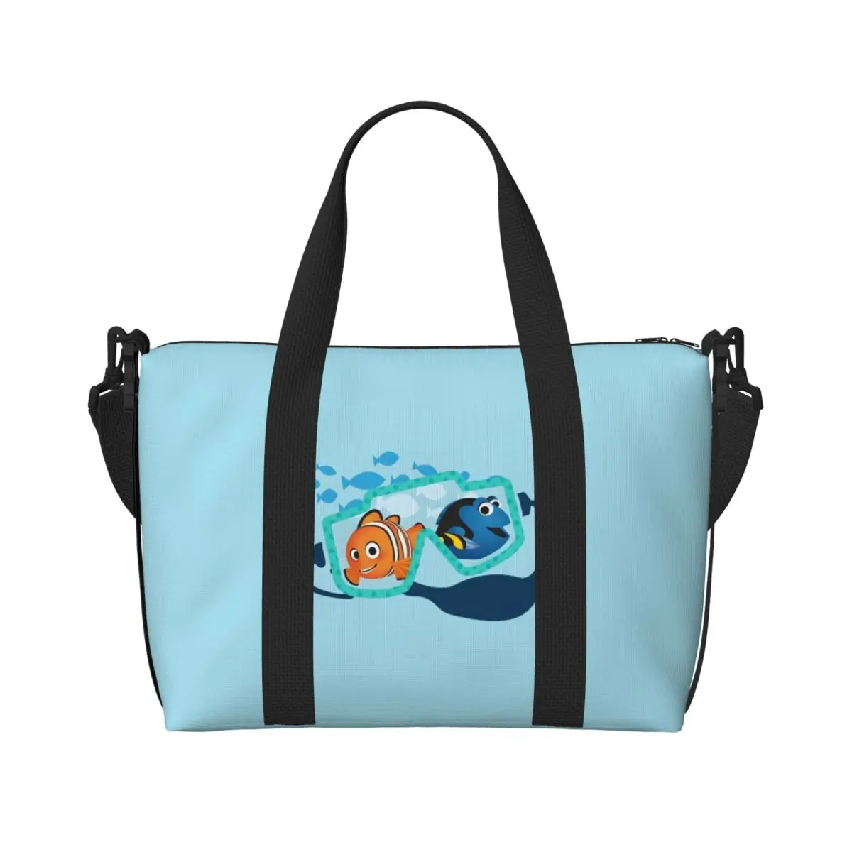 

Пляжная большая сумка Nemo на заказ, женская очень большая спортивная сумка для ручной клади с рыбными героями, дорожные сумки для покупок