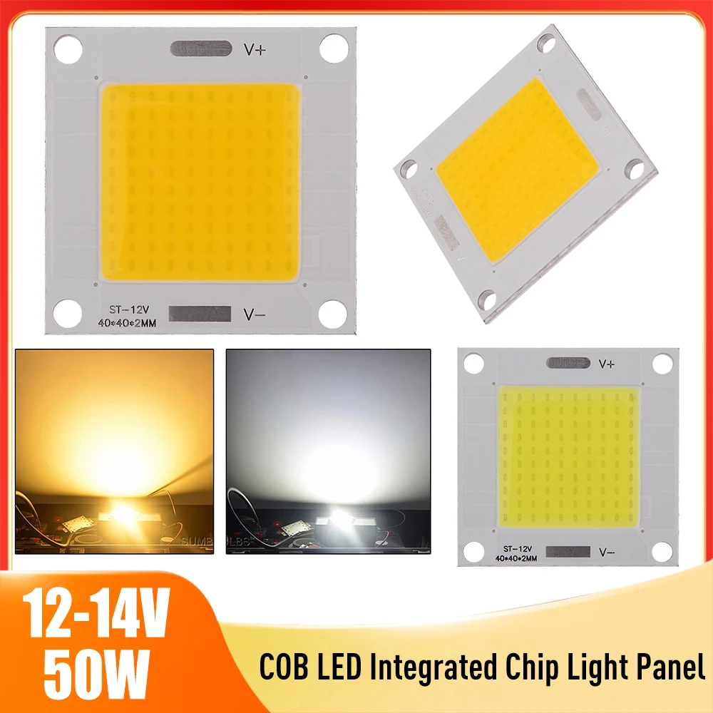 

1-5PCS 40x40mm LED Photograph Light Video Lamp Camera Fill Lights for DC 12-14V 50W Camera Video Lamp for Photo Studio