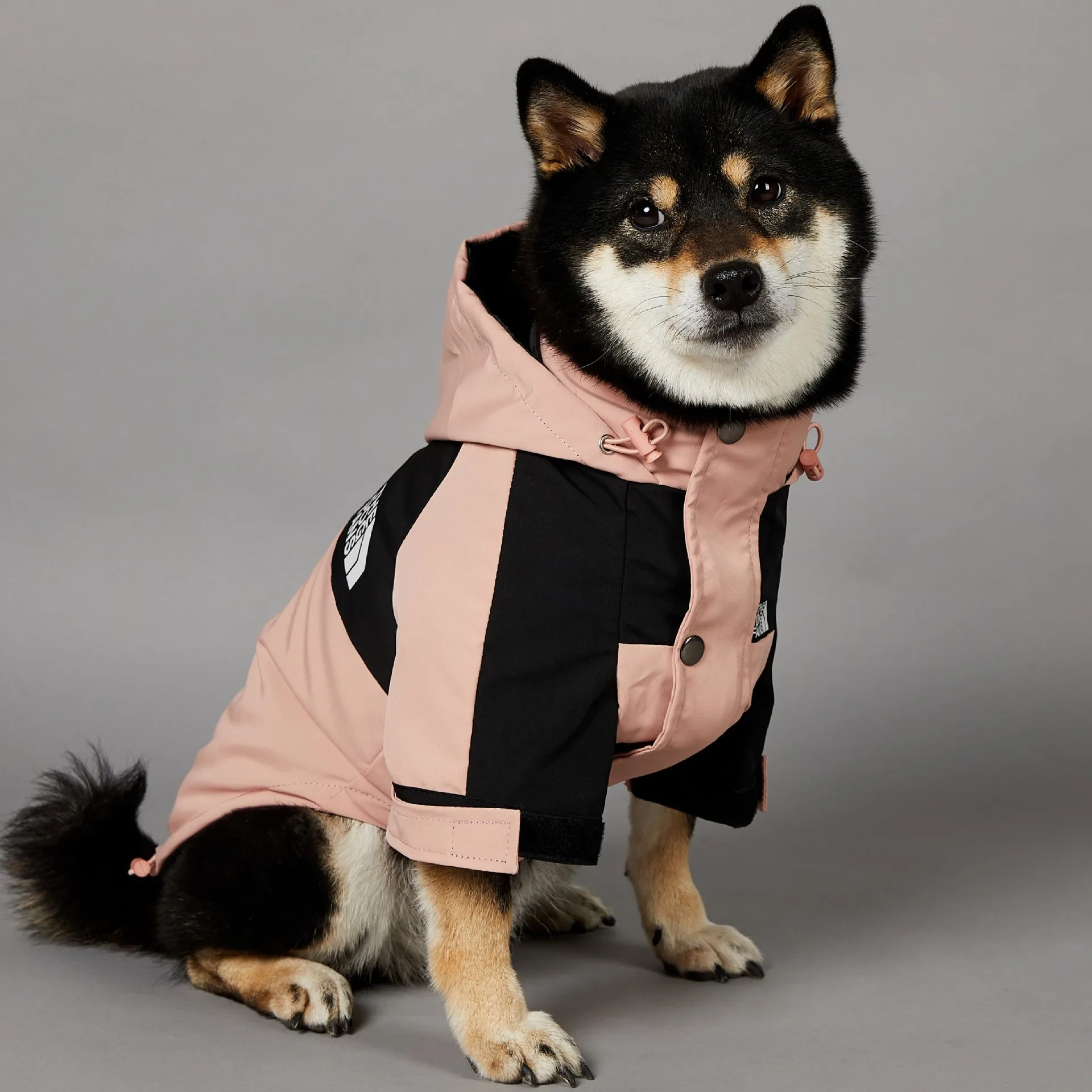 Windproof and Rain-Proof Dog Jacket, Dog Clothes, Raincoat, Pet Shell Jacket, Large, Pink, New