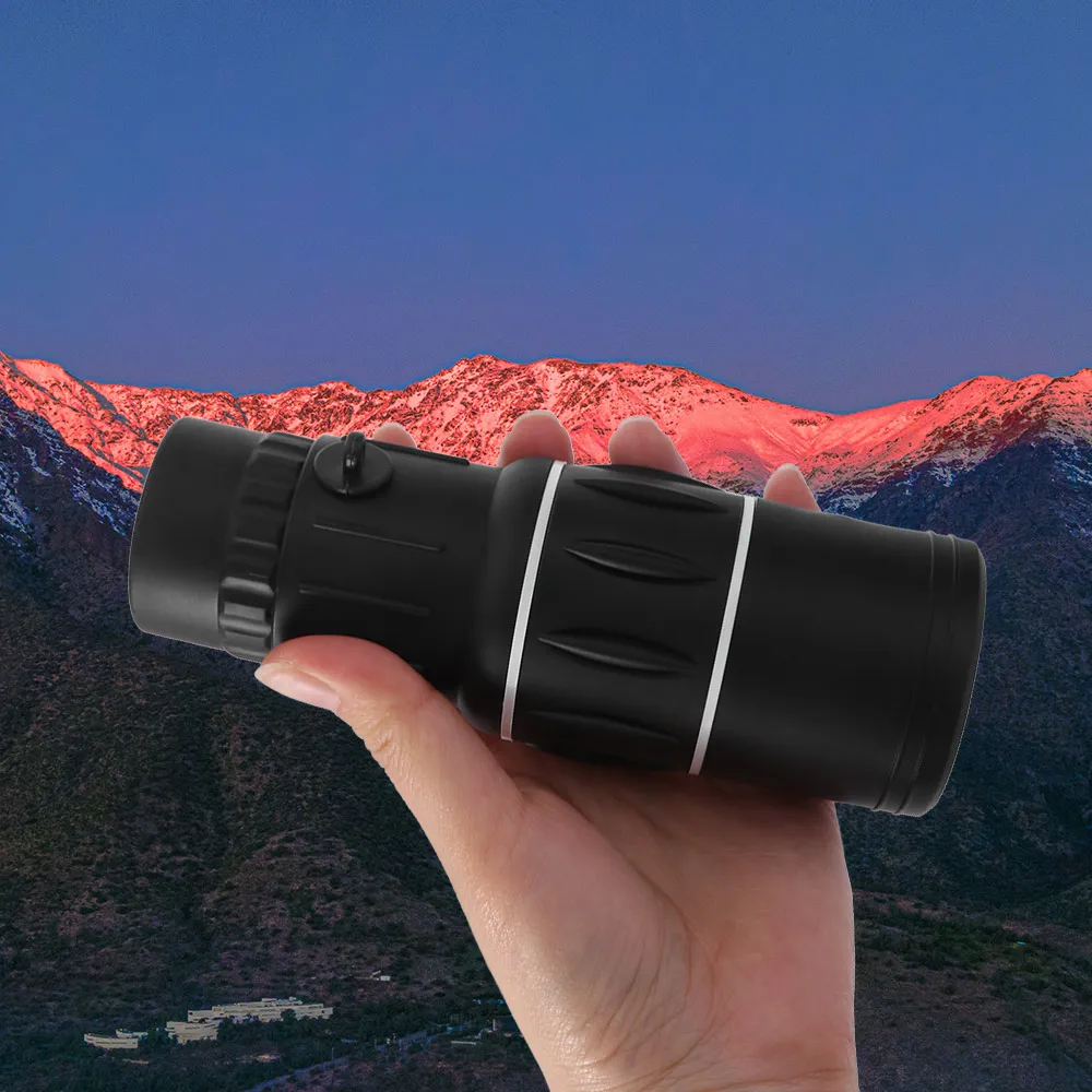 8XMagnification 16x52 Monocular Telescope FMC Coating Rubber Casing High-Power Telescope High Definition with Storage Bag