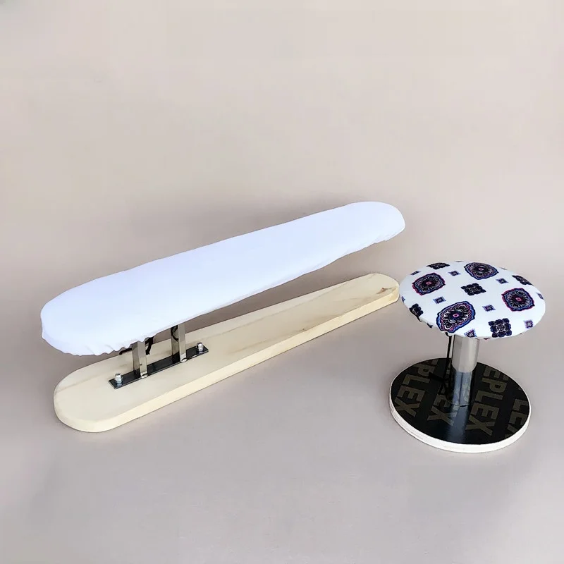 Multifunctional Long Wooden Steaming Bench Arm Clothing Ironing Board round Steaming Stool Breadstuffs Pants Shoulder Sleeve