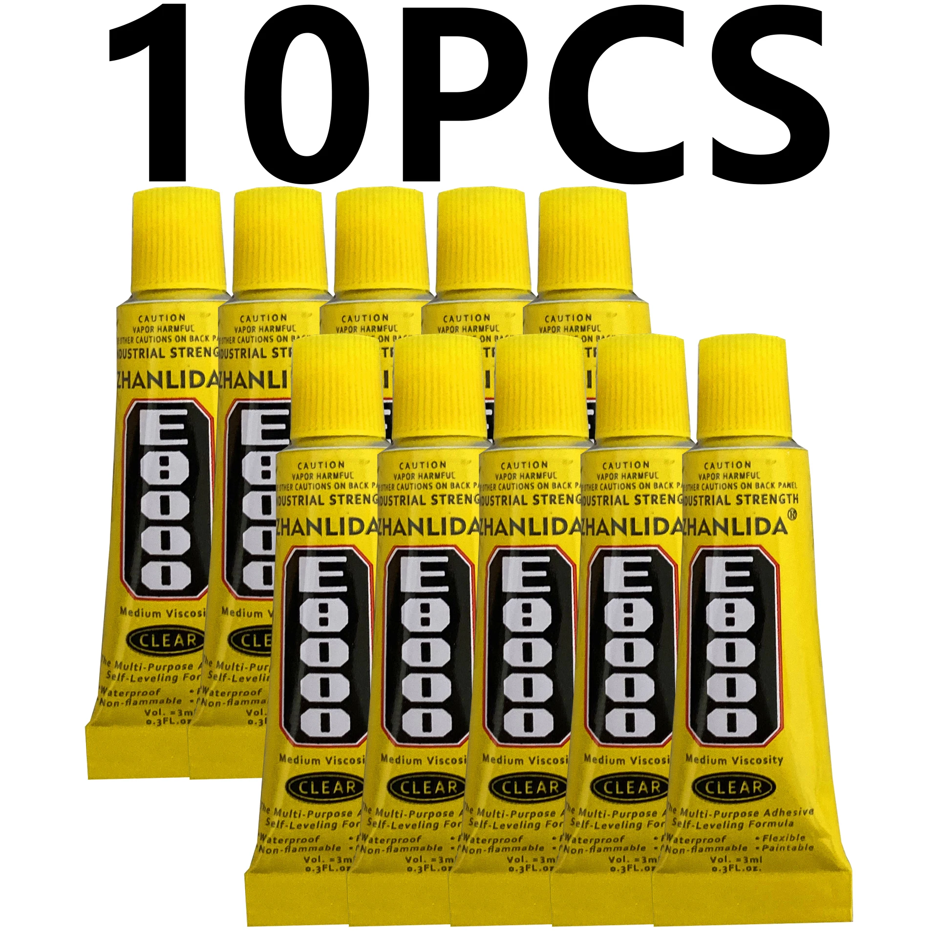 E8000 Colla in resina epossidica Trasparente Contatto Adesivo per riparazione telefono Vetro universale Plastica Fai da te B7000 con applicatore di precisione