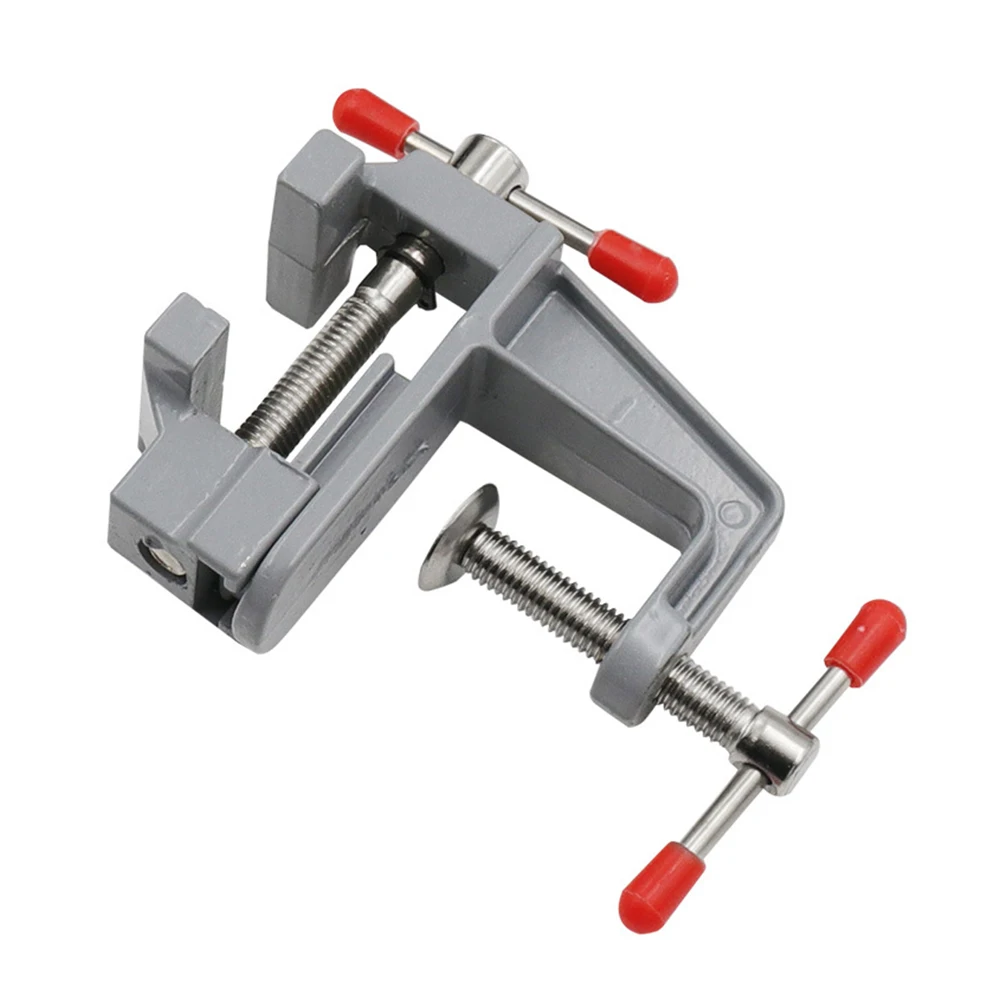 Universal Table Vise Home 3.5inch Aluminum Mini Jewelers Hobby Clamp On Table Bench Vise DIY Household Flat Mouth Table Vise