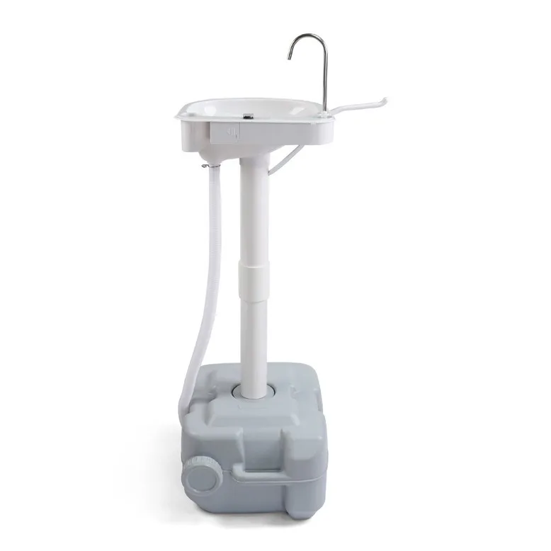 Plastic portable integrated water-saving wash basin camping outdoor mobile portable wash table electric version