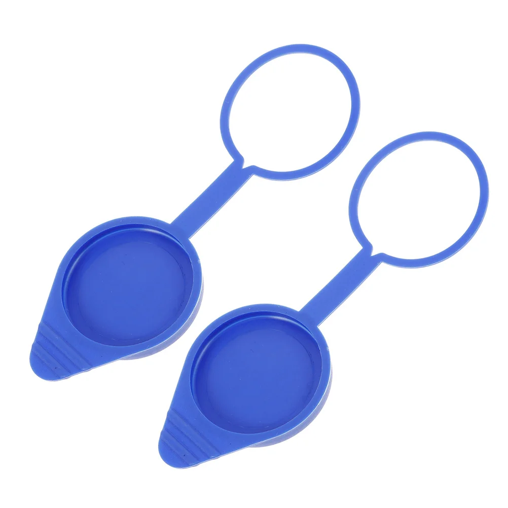

2Pcs Car Windshield Washer Fluid Cap for 2012-2018 Rugged Plastic Reservoir Cover Leakproof Design Wiper System