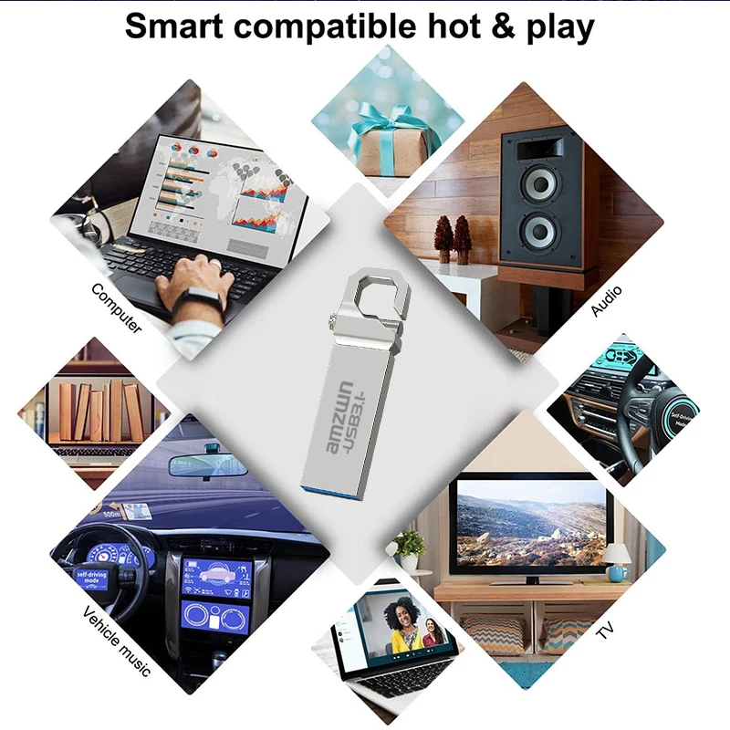 Diska lepas Usb 3.1 logam, Flash Drive logam 128GB 64GB 32GB 16GB, Penyimpanan kantor, stik memori Usb 3.1