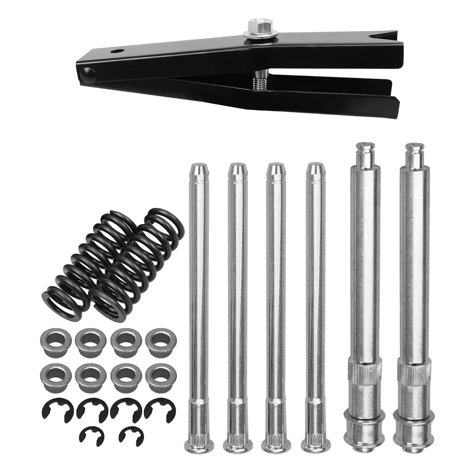 1 Set Car Front Door Hinge Pin&Bushing Repair Kit with Spring Tool for 1988-2002 Chevy Suburban K1500 K2500 K3500 GMC Replacing