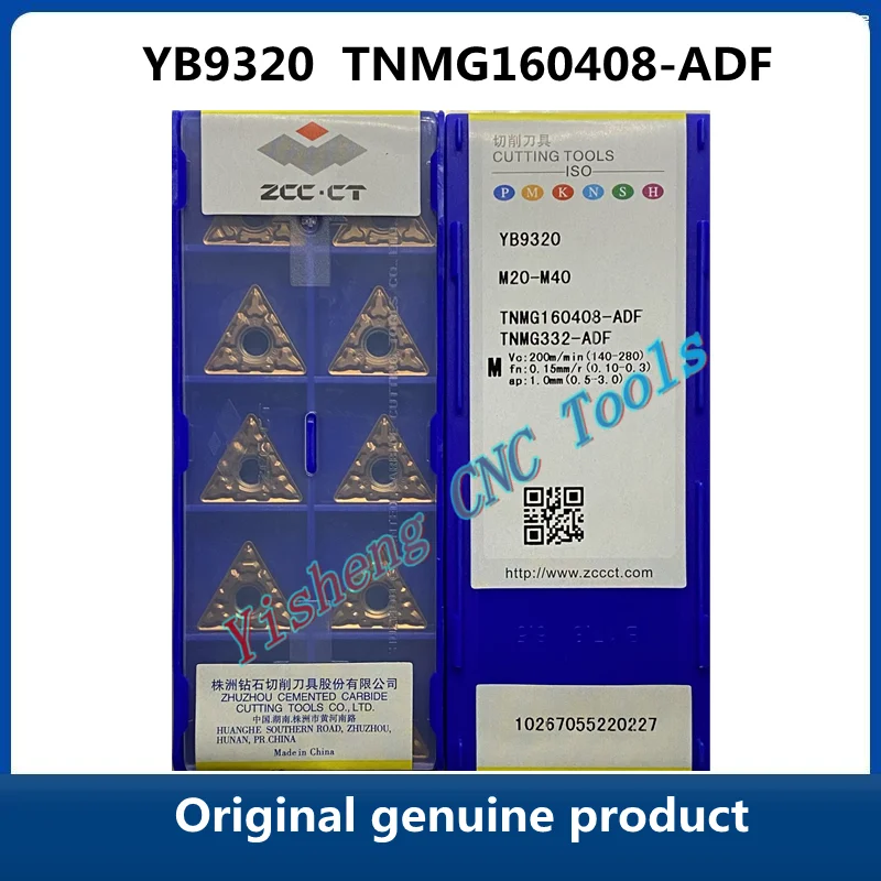 

ZCC CT TNMG160404-ADF TNMG160408-ADF TNMG160412-ADF YB6315 YB9320 YBG205 YB9315 Original genuine triangular CNC lathe blade