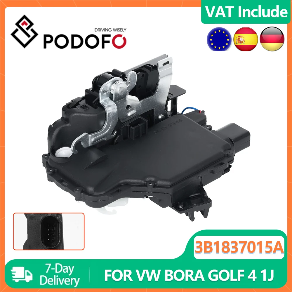 Podofo Door Lock Actuator For VW BORA GOLF 4 1J LUPO 6X 6E NEW BEETLE 1C PASSAT 3B1837015A 6X1837013H 6X1837013C 3B1837015Q