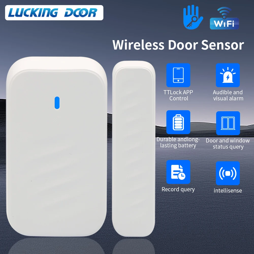 TTLock Smart Wifi Remote control Window Door Sensor Smart Home Door Open/Closed Detectors Home Anti-theft Door Contact Sensor
