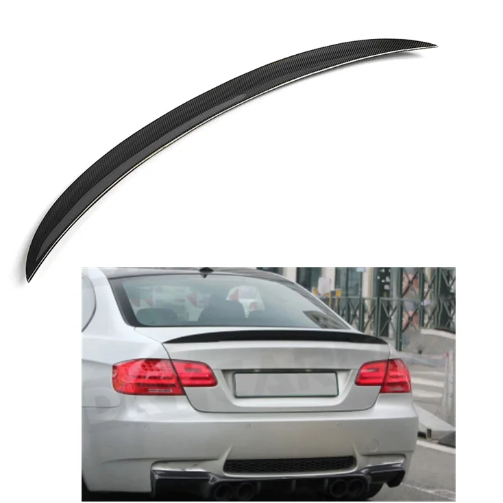 Carbon Fiber P Style Car Rear Spoilers For BMW 3 Series  E90 E90 M3 2005-2011 4 DOORS Rear trunk Spoiler