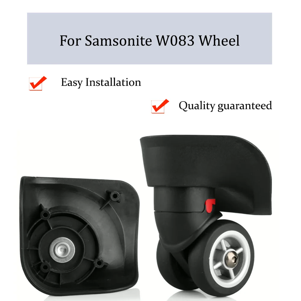 

For Samsonite W083 Nylon Luggage Wheel Trolley Case Wheel Pulley Sliding Casters Universal Wheel Repair Slient Wear-resistant