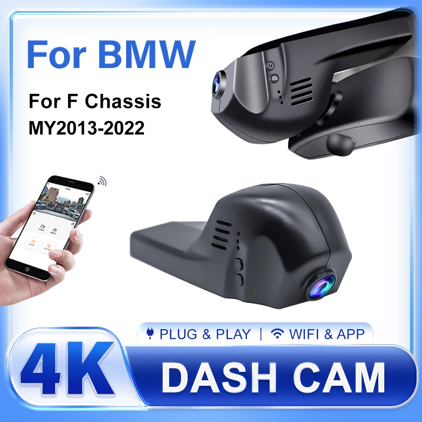 New 4K 2160P Car DVR Dash Cam Camera For BMW X3 F25 X5 F15 X1 F48 X4 X6 X7 M 1 3 5 7 Series F20 F30 F31 F32 F10 UHD DashCam