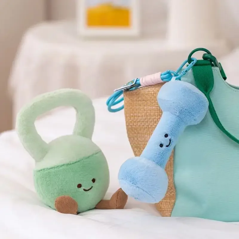 16/20 سنتيمتر محاكاة الدمبل kettlebell محشوة ألعاب من نسيج مخملي تمثال الكرتون أنيمي لطيف وسادة الأطفال هدية عيد ميلاد دمية ممتعة