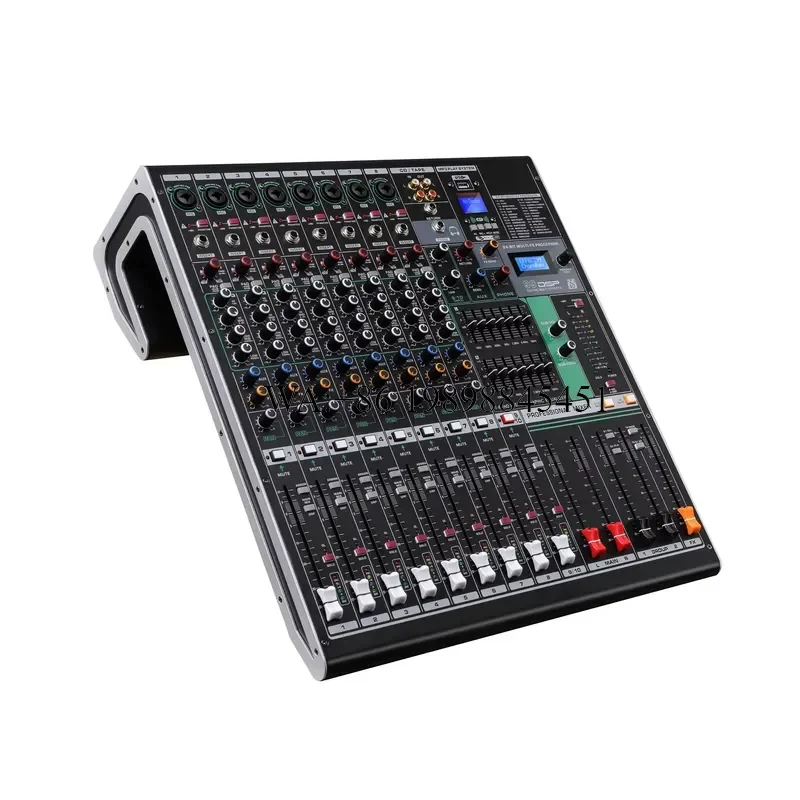 WMWMNU FX 10-Channel Professional Audio Mixer 99DSP Digital Effects Dj Controller/audio Console Mixer Audio Sound Cards