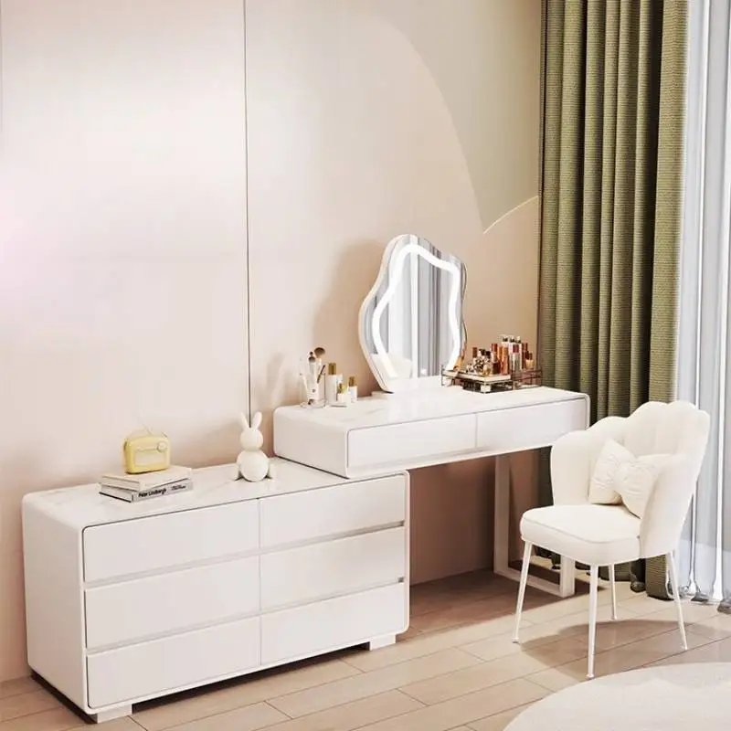 

Aesthetic Natural Vanity Table Drawer Europe Adult Mirror Vanity Table Dressers White Coiffeuse De Chambre Furniture