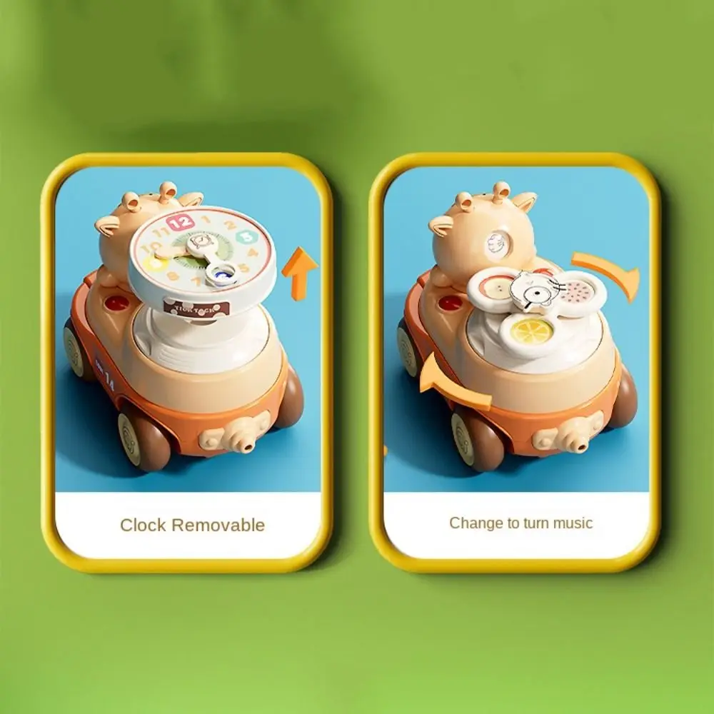 3 Facial Inertia Car Early Learning Face Changing Pull Back Vehicle Plastic Cartoon Pull Back Press Vehicle Girl Boy