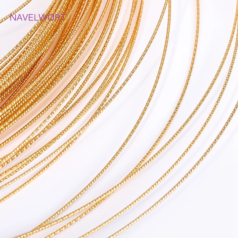 18K pozłacany półtwardy drut miedziany do wyrobu biżuterii, wysokiej jakości Twist Batch Flower Hard Thread DIY Jewelry Material — zdjęcie 4