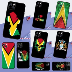 Guyana Flag Phone Case For iPhone 16 15 11 12 13 14 Pro Max Mini XS XR X 7 8 Plus Soft TPU Cover