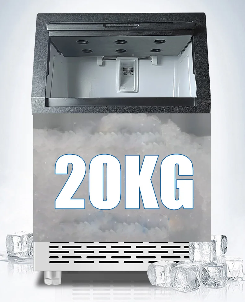 Granular Ice Making Machine100kg Snow Nugget Ice Block Maker Automatic Commercial Snowflake Ice Machine for Business Price