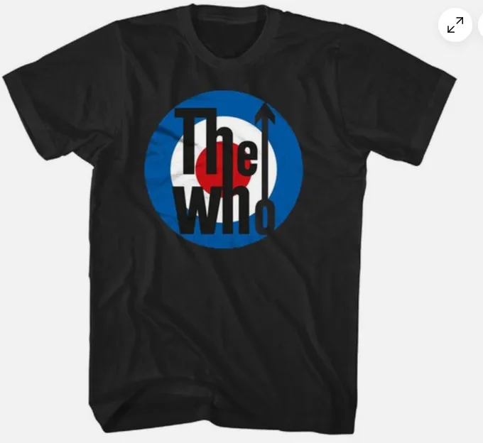 The Who Target Logo Classic Rock Band Black Graphic Unisex T-Shirt
