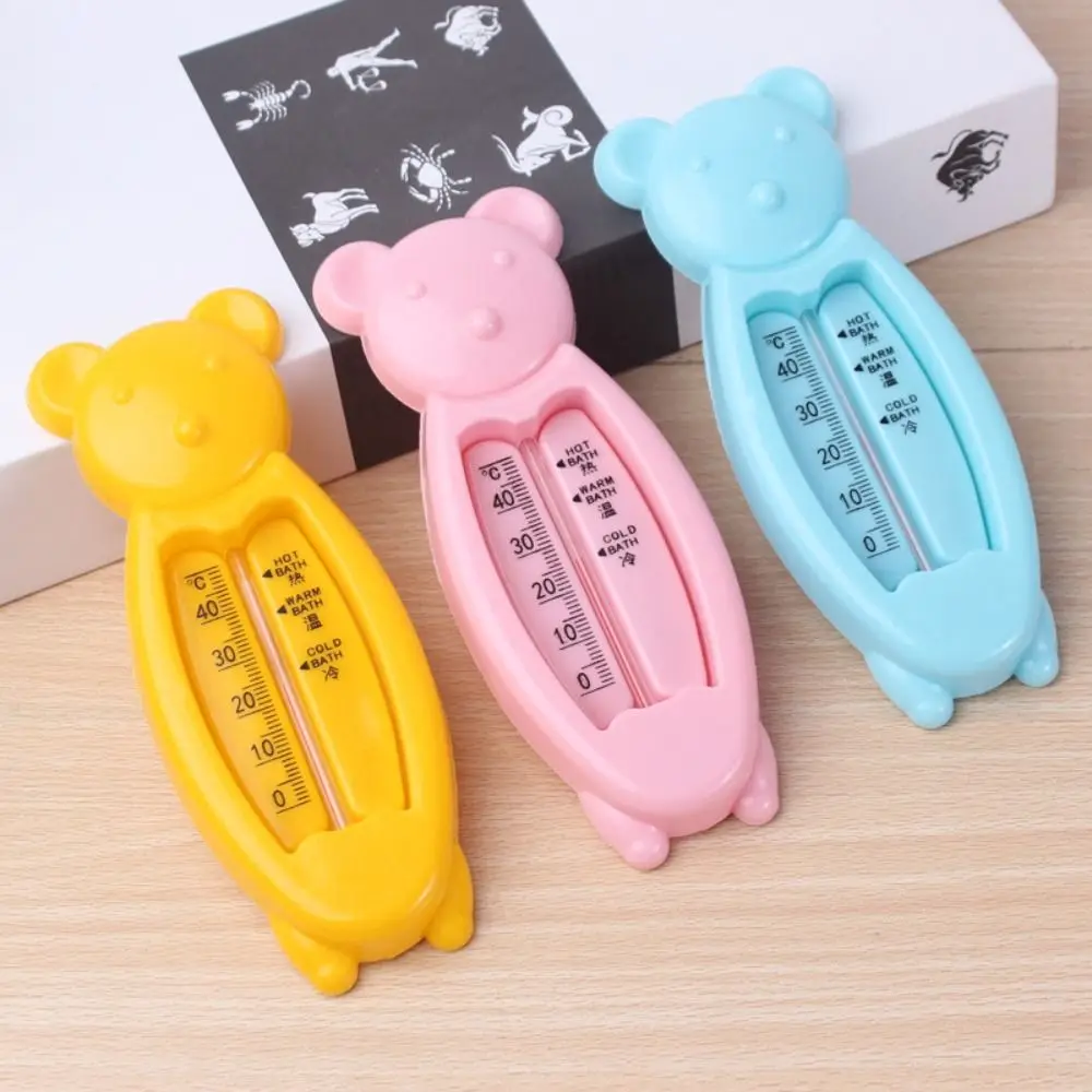 Lovely Floating Water Thermometers Cartoon Plastic Bath Thermometer Toy Bear Water Sensor Thermometer Kids