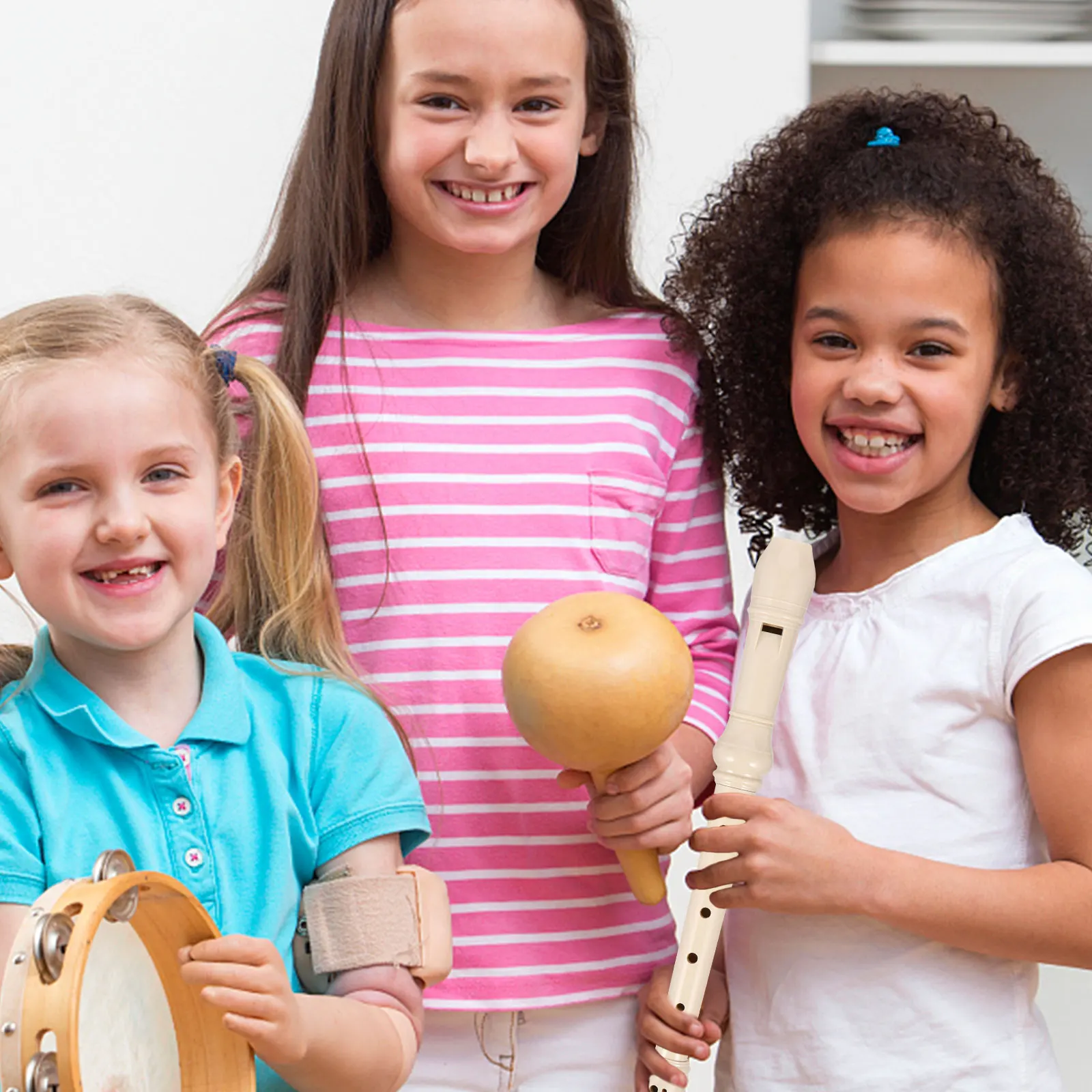 

1Set Soprano Recorder ABS Clarinet 8 Hole Mini Clarinet Music Flute for Early Learning Hand Coordination