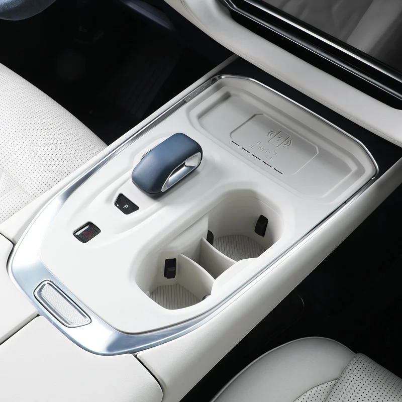 

For ZEEKR 009 2022 2023 2024 Silicon Car Center Console Gear Shift Panel Protective Cover Water Cup Holder Pad Auto Accessories
