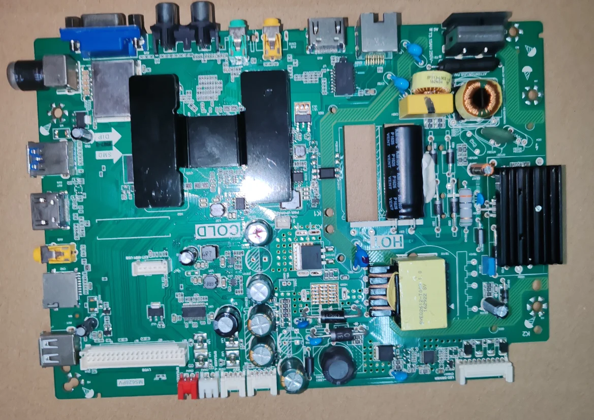 

TP,MS628.PB771 WiFi network three in one TV motherboard tested, physical photos shipped