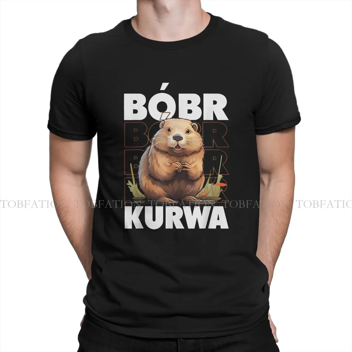 Bobr Kurwa Game Bobr Kurwa Bober Bobr Cotton T Shirt Vintage Punk Men's Tshirt O-Neck Streetwear