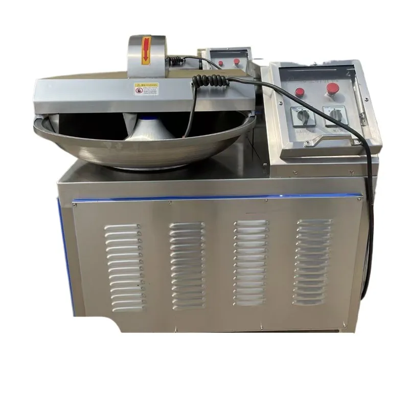 Commercial  Electric Sausage Meat Bowl Cutter Chopper Mixer Vegetable Cutter Emulsify Meat Chopping Machine Cutter